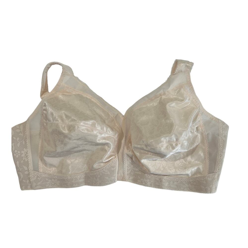 Playtex 18 Hour Ultimate Shoulder Comfort Wireless Bra 4693 Size 52D Cream